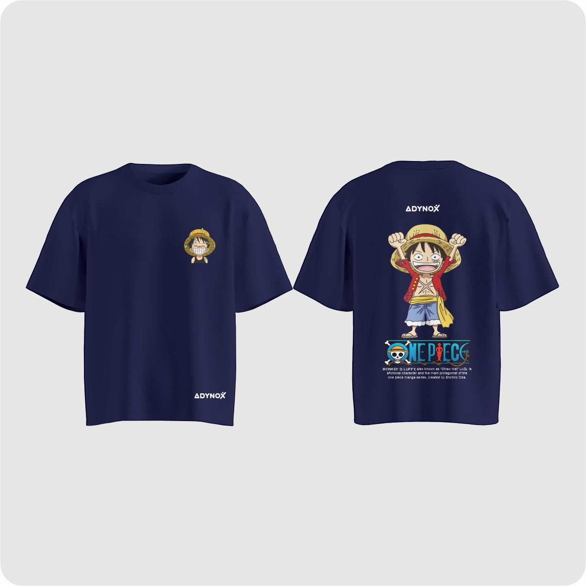 MONKEY D OVERSIZE COTTON TEE